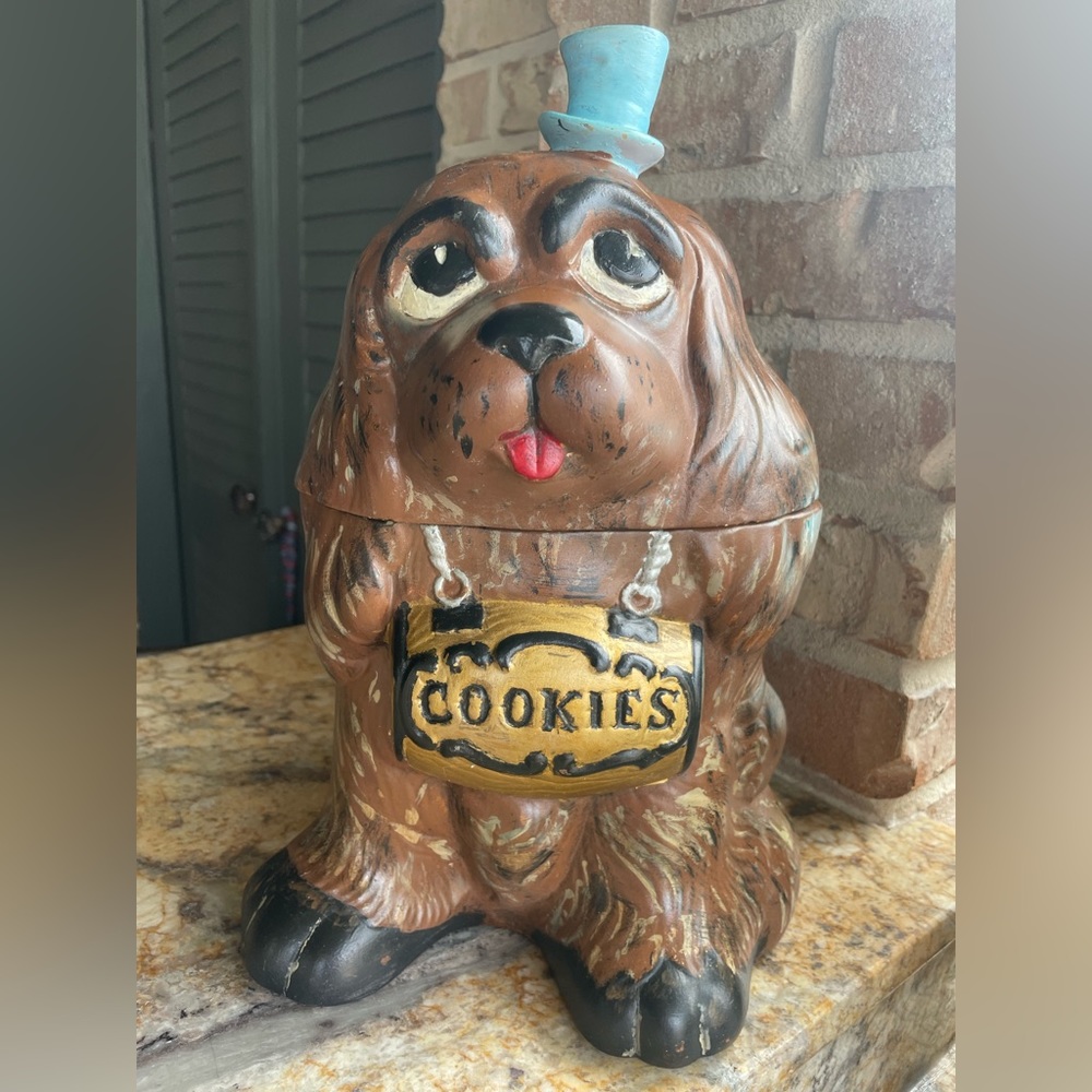 Vintage 1962 Cocker Spaniel Cookie Jar